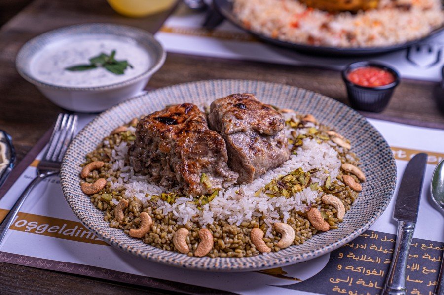 Freekeh with meat