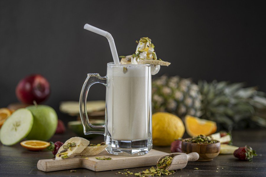Banana with Milk Cocktail