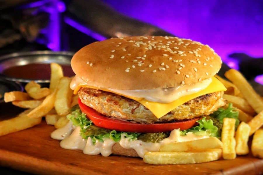 Mix cheese Chicken burger