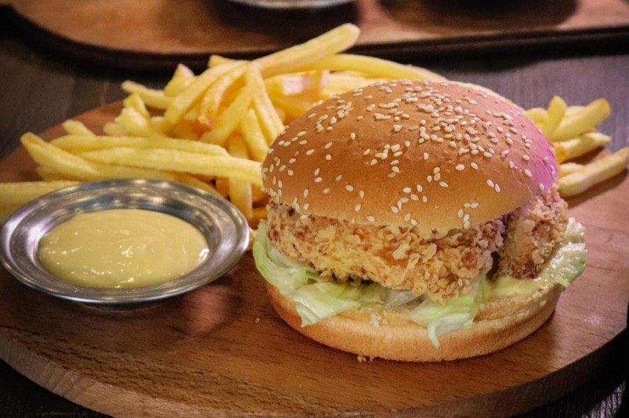 Tender Crunchy Buffalo Burger